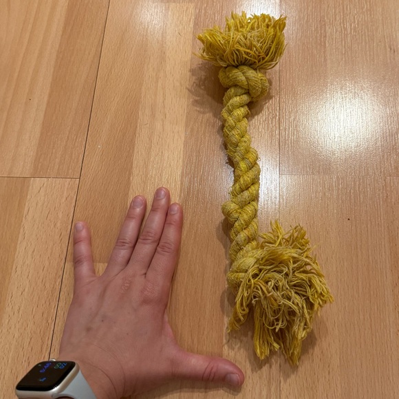 Yellow Rope Toy for dogs - Picture 2 of 5